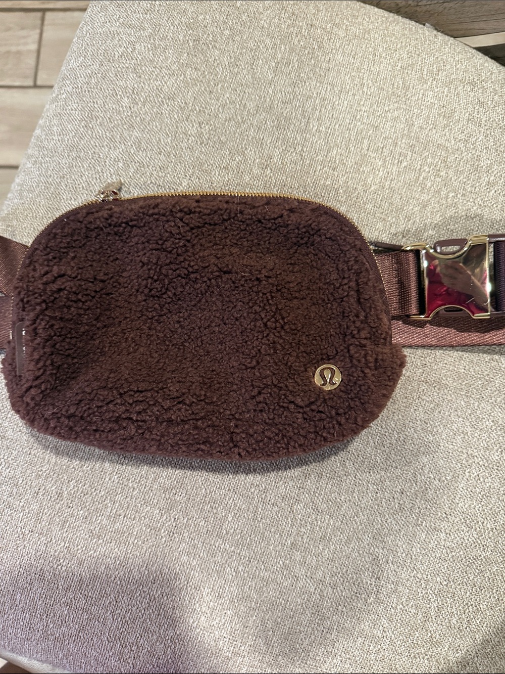 lululemon athletica Brown Sherpa Crossbody Strap